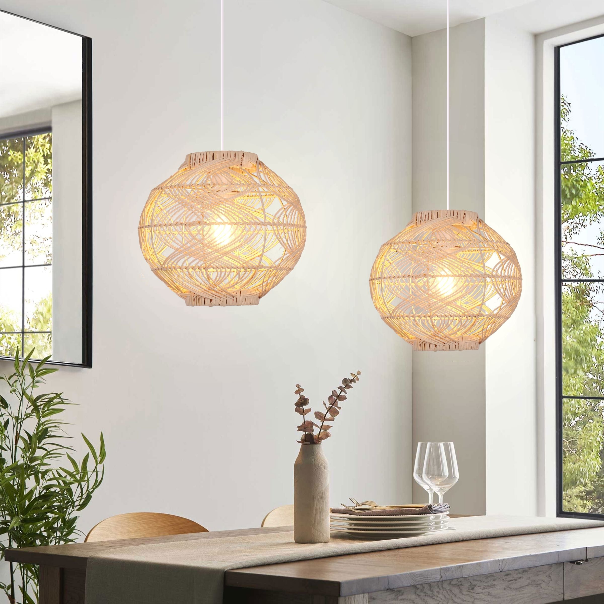 Lightsin Artisanal Rattan Pendant Light for Warm Interiors Lightsin UK 