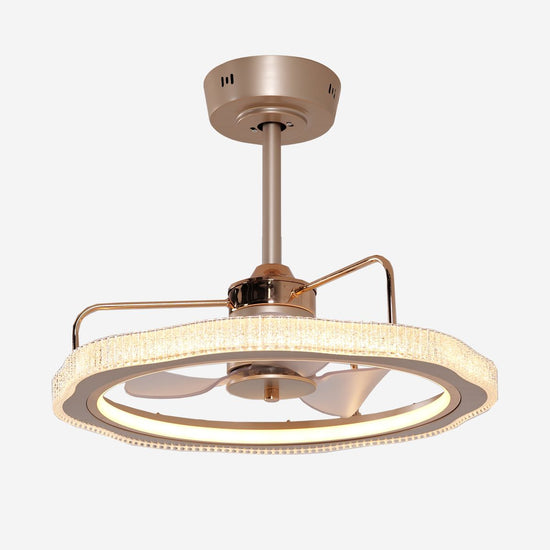Living Nest UK Modern Reversible 3-Blades Metal Ceiling Fan with LED Light Living Nest UK