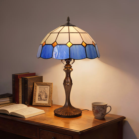 Tiffany Table Lamp | Handcrafted Stained Glass Block Series