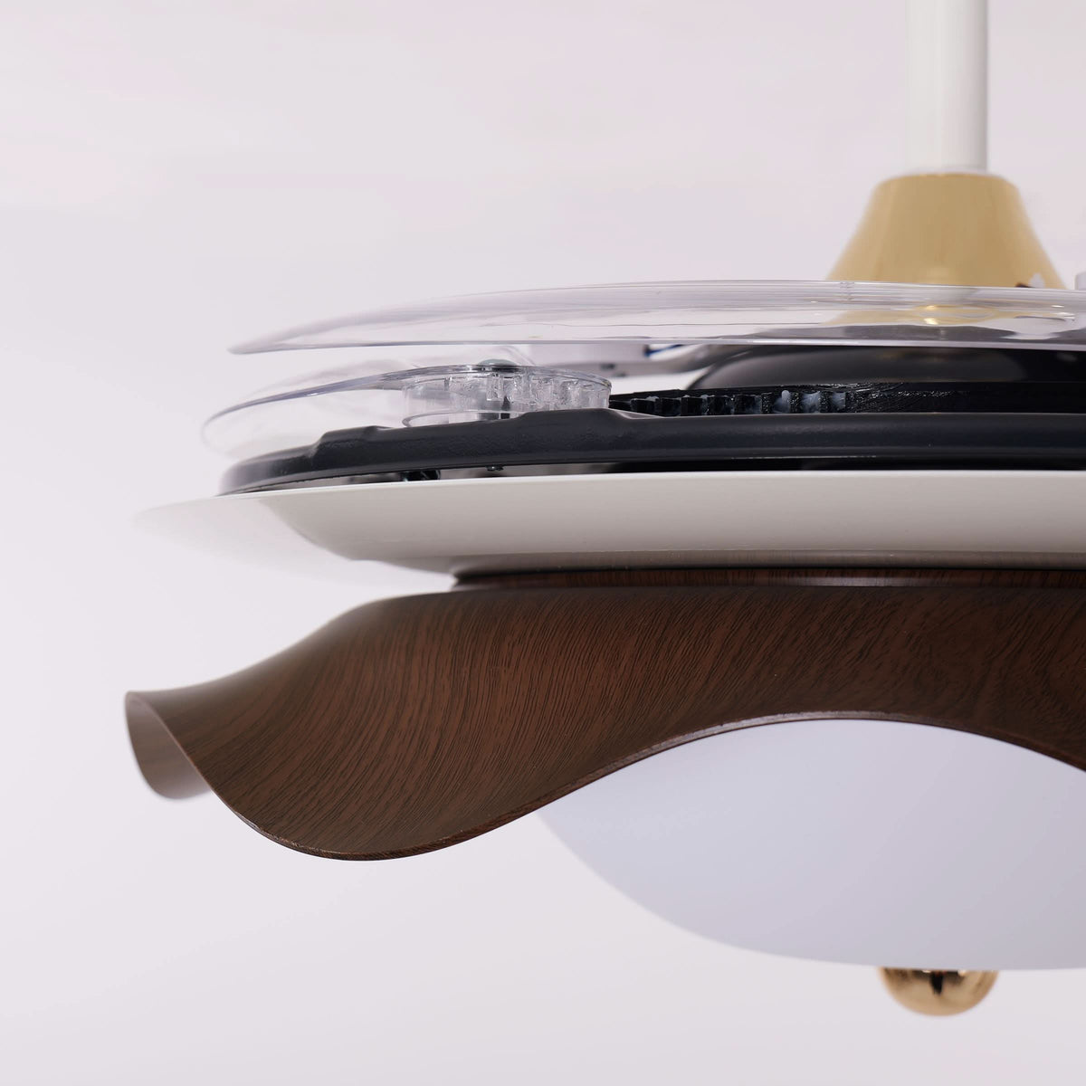 42 inch reversible ceiling fan with LED light shown as a clean product view