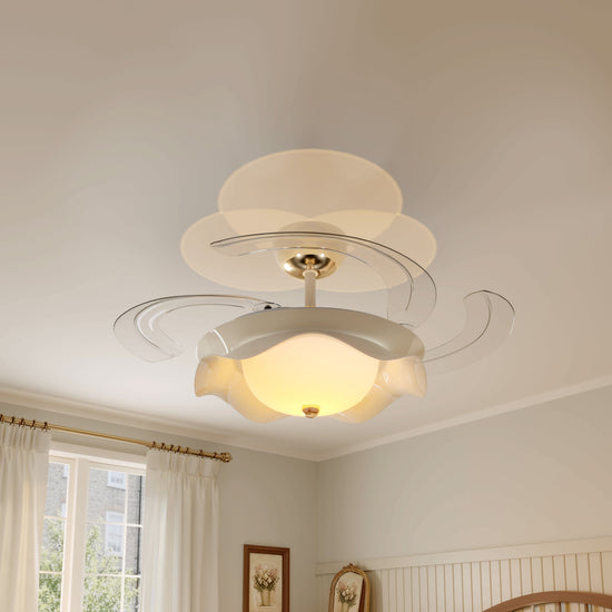 42 inch reversible ceiling fan with LED light highlighting the blade and light ring