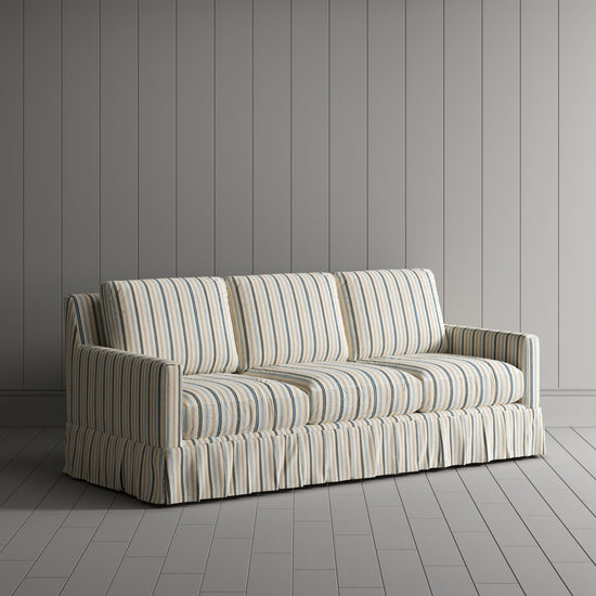 Country Check Sofa with Removable Skirted Covers