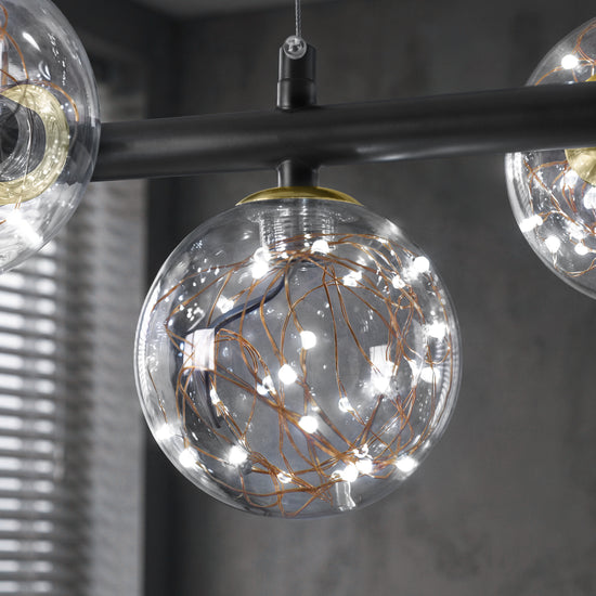 Cumulus - Modern Metal Chandelier with LED Starry Sky Effect