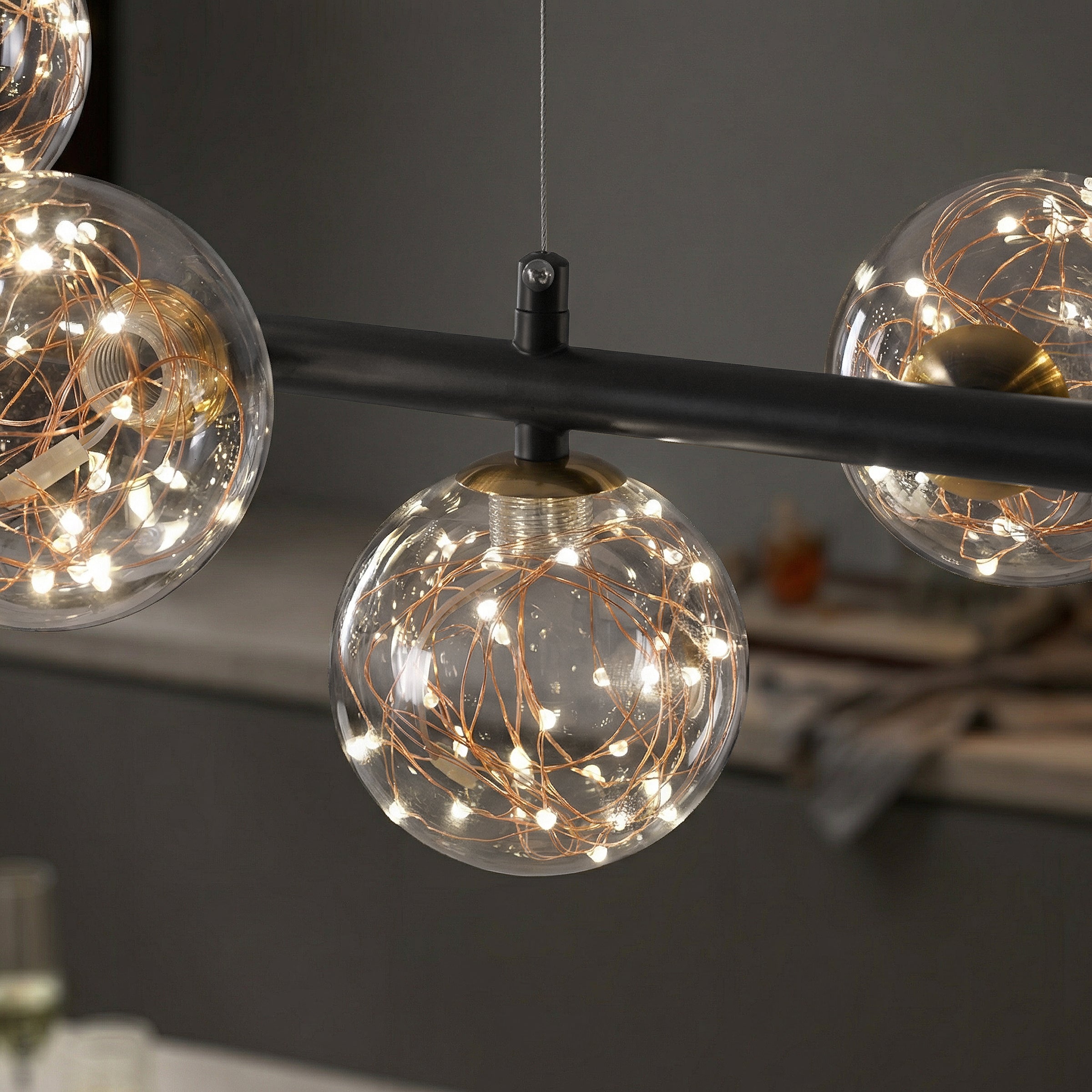 Cumulus - Modern Metal Chandelier with LED Starry Sky Effect