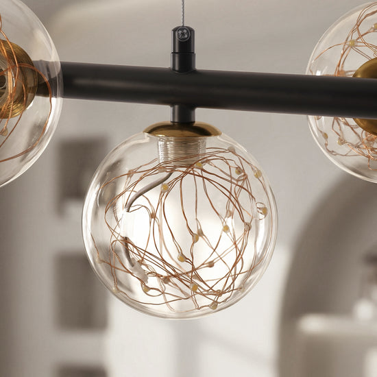 Cumulus - Modern Metal Chandelier with LED Starry Sky Effect