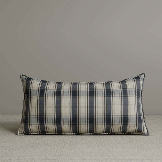 Exclusive Waist Cushion in Black Checkered Cotton Linen, 56*27*12 CM Cottonfy UK 1 PC In Stock 