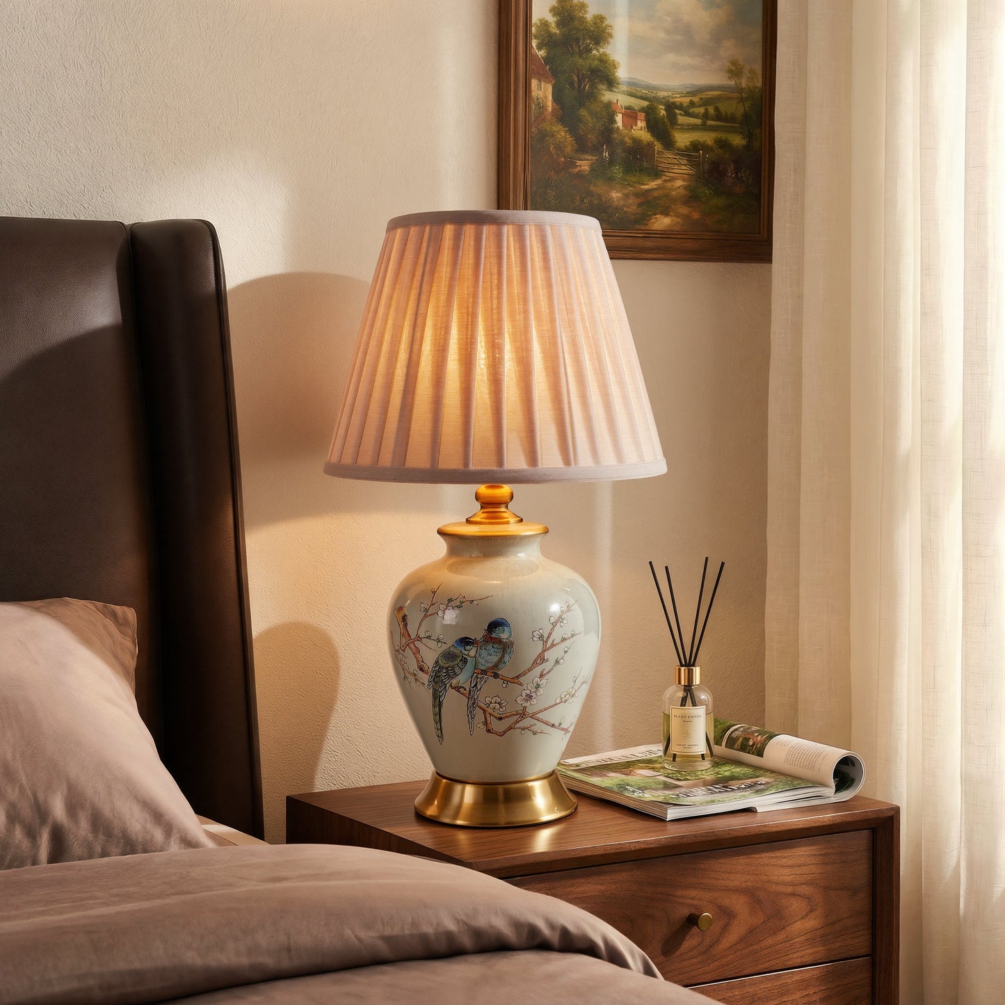 Chinoiserie Hand-Painted Ceramic Table Lamp Collection