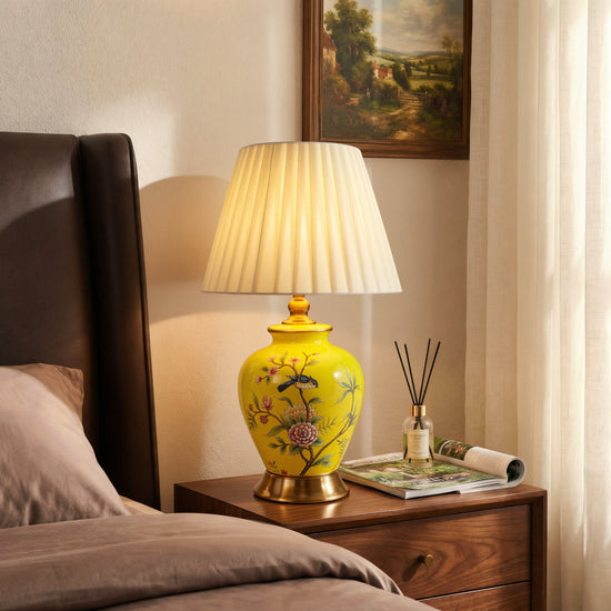 Chinoiserie Hand-Painted Ceramic Table Lamp Collection