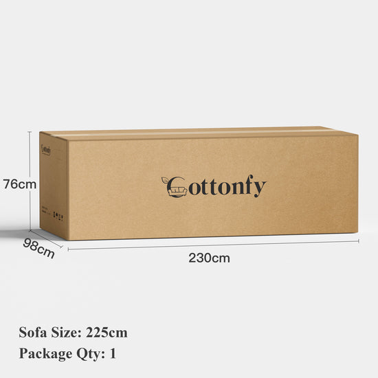 Creamy Tofu Block Pullout Sofa Bed with Storage