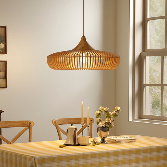 Shadome-Handcrafted Wooden Kitchen Pendant Light Fixtures