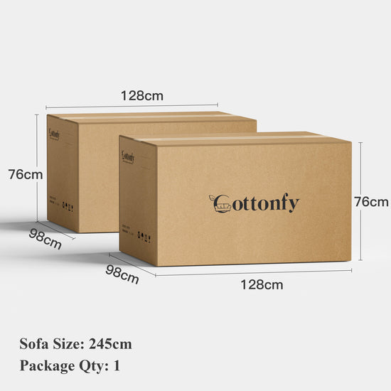 Creamy Tofu Block Pullout Sofa Bed with Storage