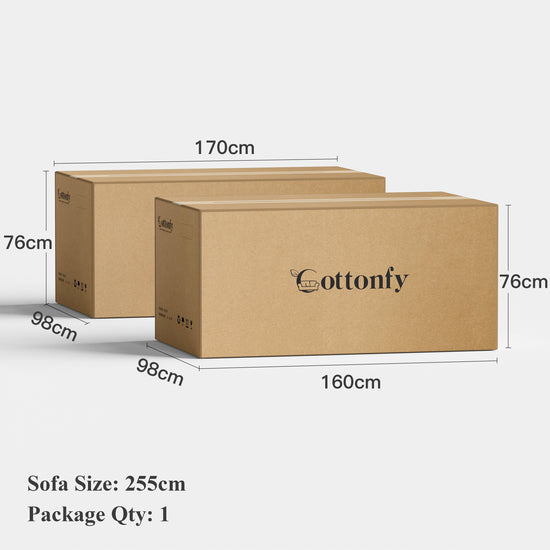 Creamy Tofu Block Pullout Sofa Bed with Storage
