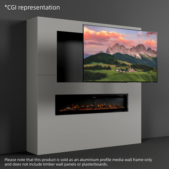 Easy-to-Install Aluminum Profile Media Wall Frame