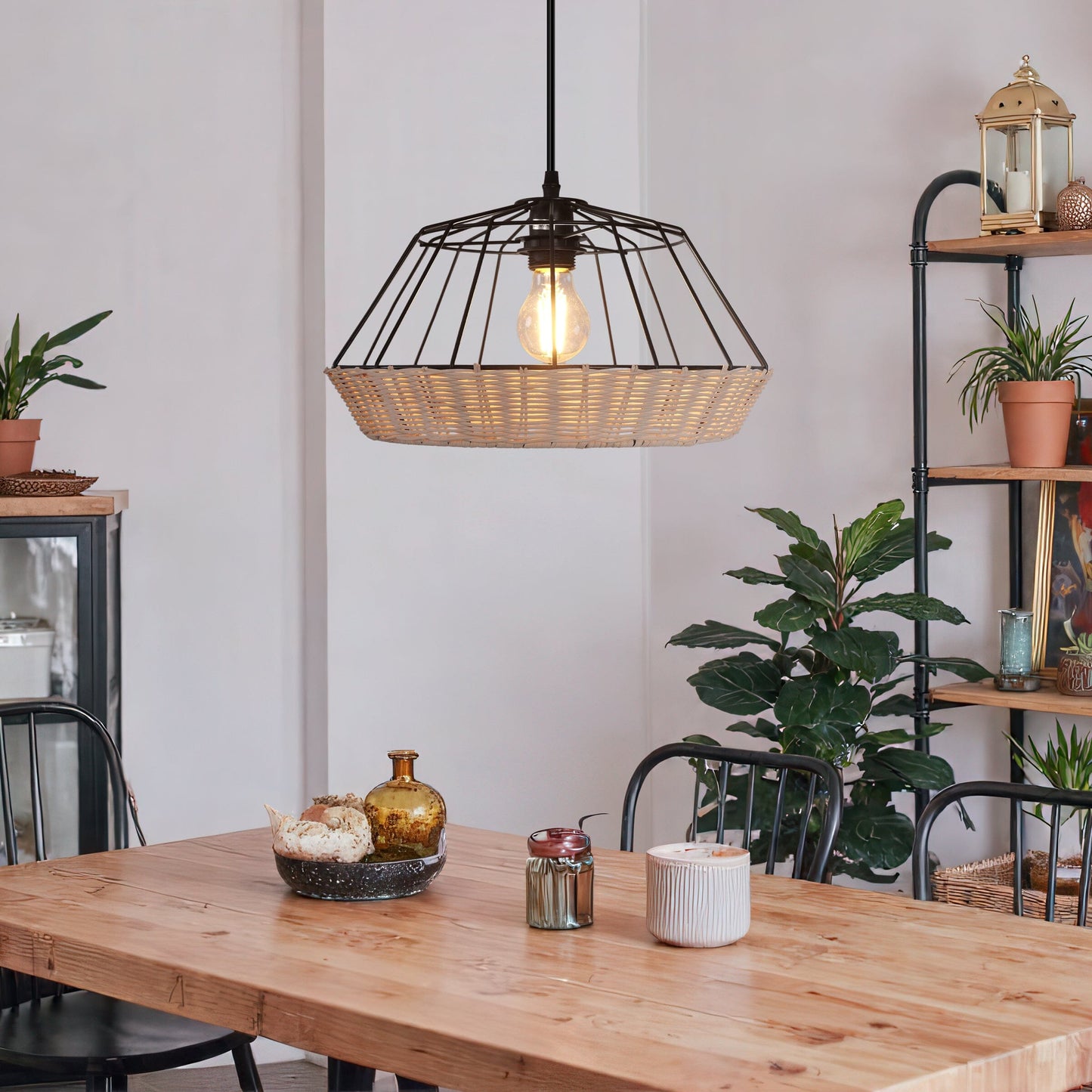 Lightsin Geometric Bamboo Pendant Light for a Touch of Natural Modernity Lightsin UK 