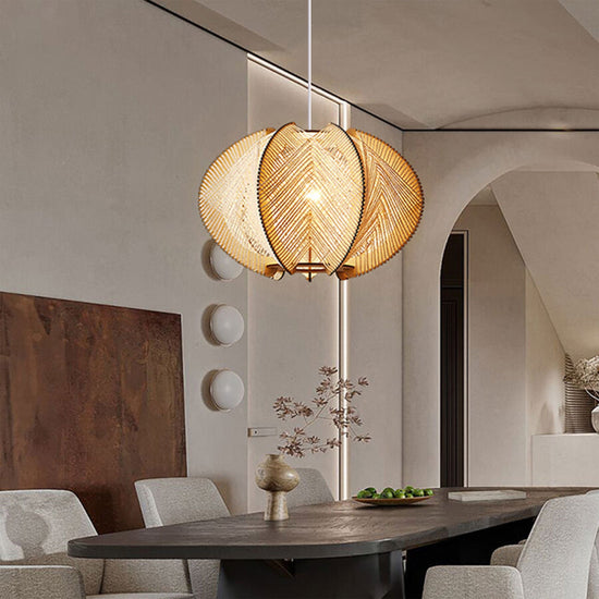 Lightsin Handmade LED Wooden Pendant Light 40/60 Dia Lightsin UK D40cm 