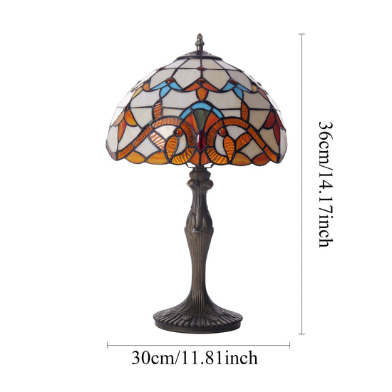 Lightsion Tiffany Table Lamp | Handcrafted Stained Glass Butterfly Series Lightsin UK 