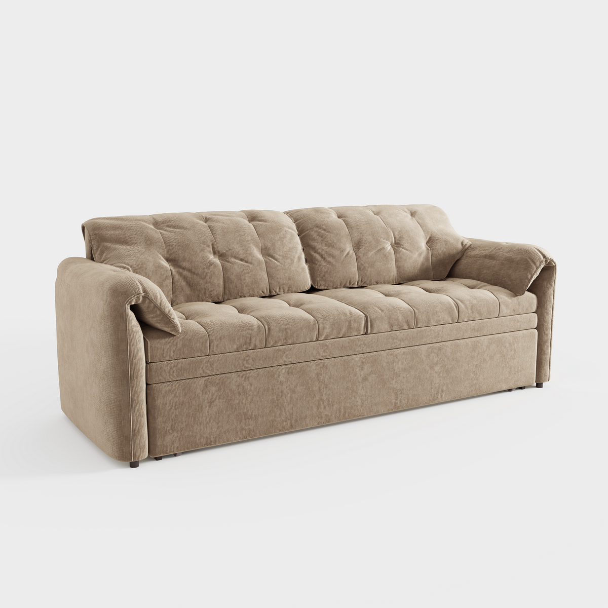 Cloud Elephant Ears Folding Corner Sofa Bed with Storage