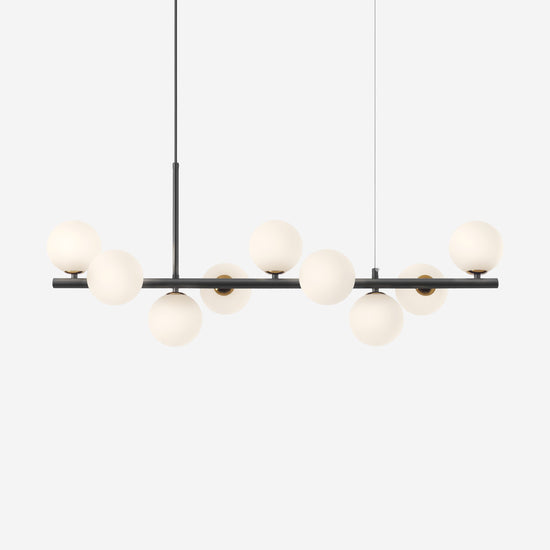 Cumulus - Modern Metal Chandelier with LED White Shade