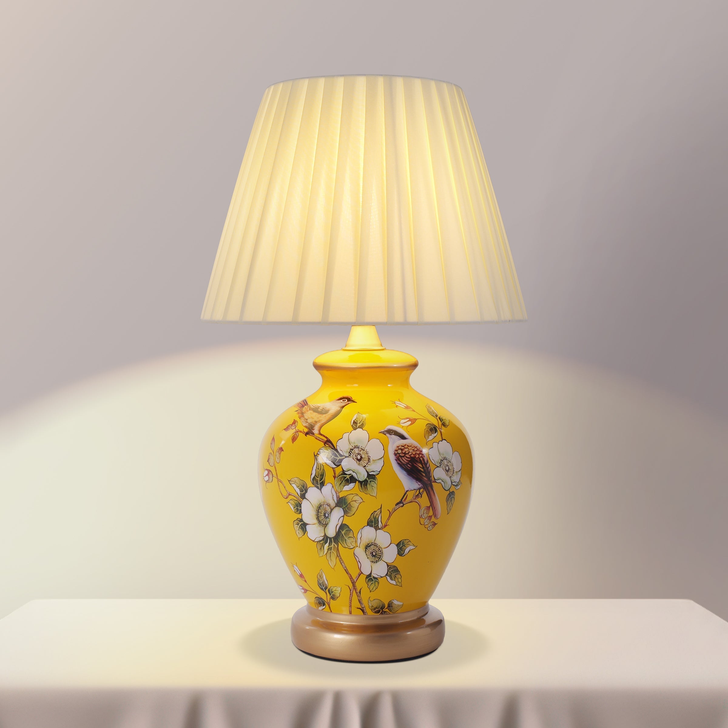 Chinoiserie Hand-Painted Ceramic Table Lamp Collection