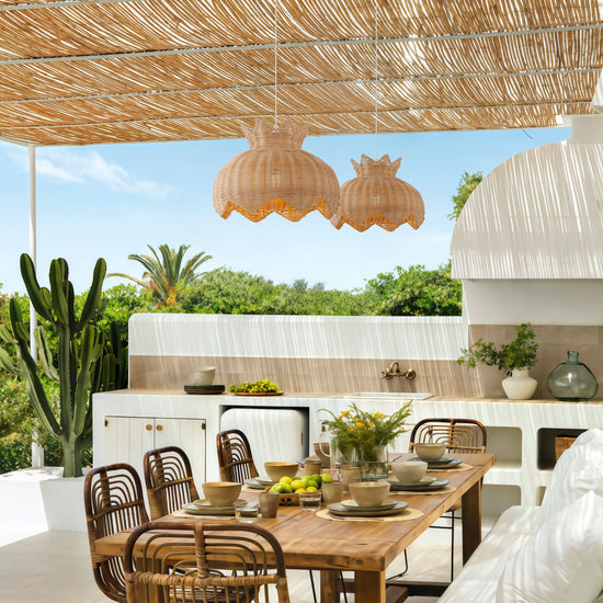 Lightsin Handwoven Paper Rope Pendant Light for a Natural & Cozy Ambiance Lightsin UK 2 Units 
