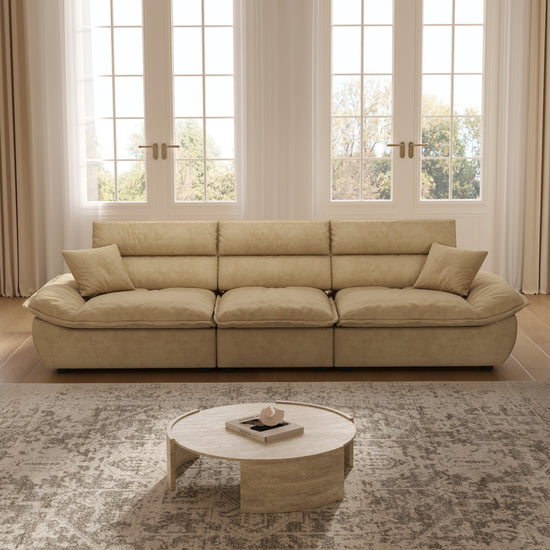 Adjustable Backrest Sailboat Corduroy Sofa Green
