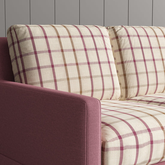 Cottonfy Country Check Sofa with Removable Skirted Covers Living and Home 