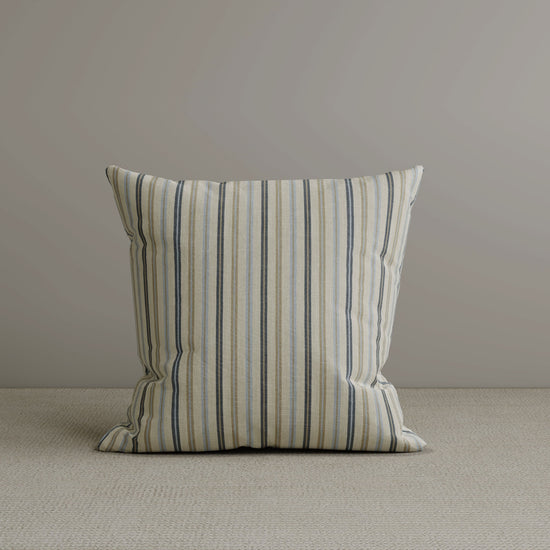 Cottonfy Square Exclusive Design Cushion in Light Blue Striped Cotton Linen, 45*45CM Living and Home 