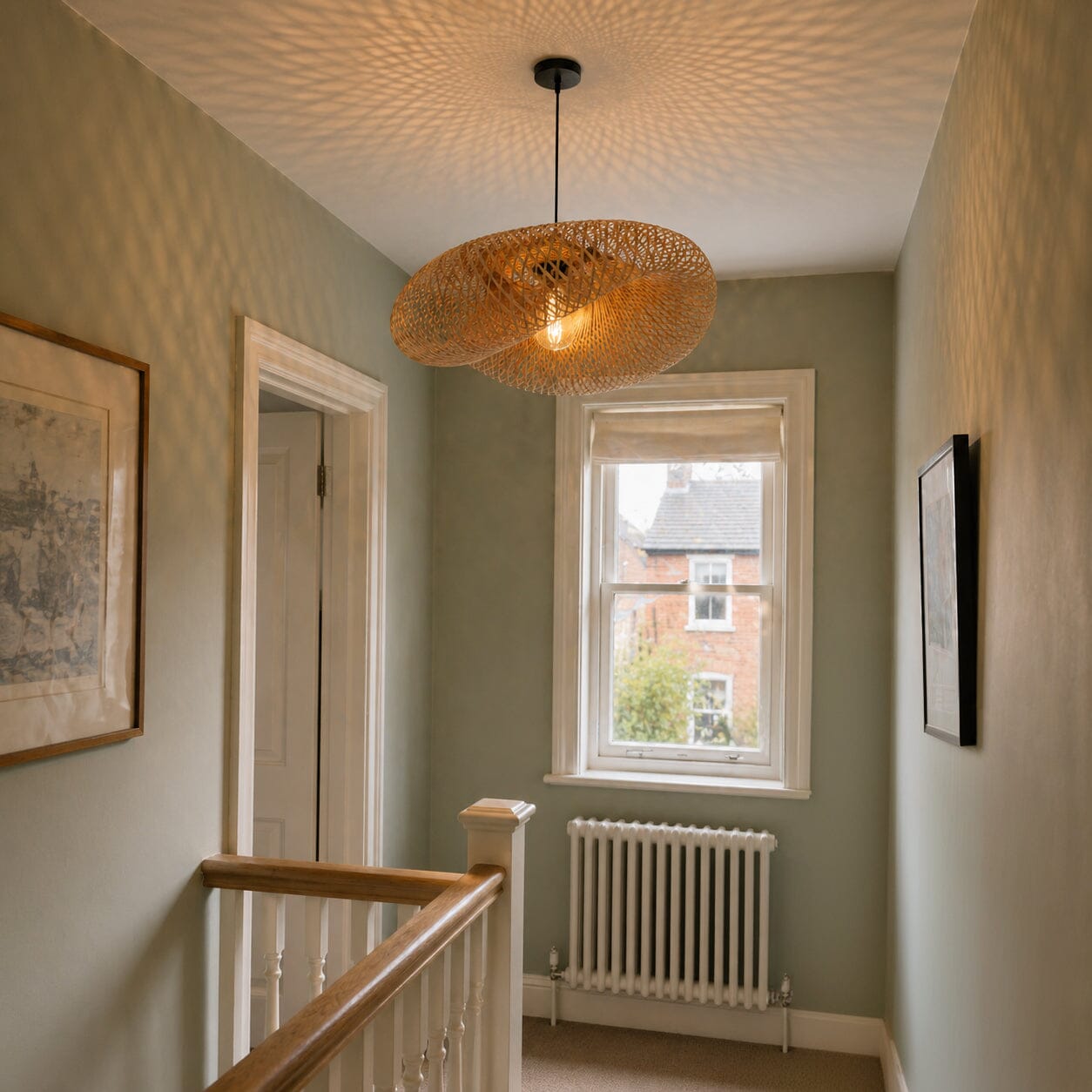 Lightsin Eco-Friendly Handmade Bamboo Pendant Light 60/80cm for Dining Room & Living Room Lightsin UK 