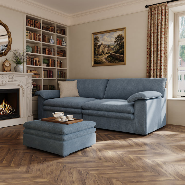 Stylish Lambswool Sofa with Detachable Design