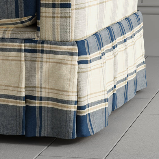 Country Check Sofa with Removable Skirted Covers