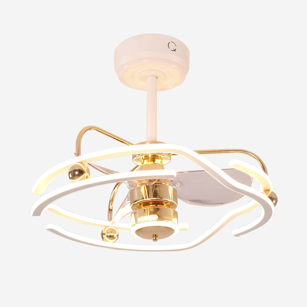 Living Nest UK Modern Ceiling Fan Light with Remote Control Low-Noise Adjustable Fan Light Living Nest UK