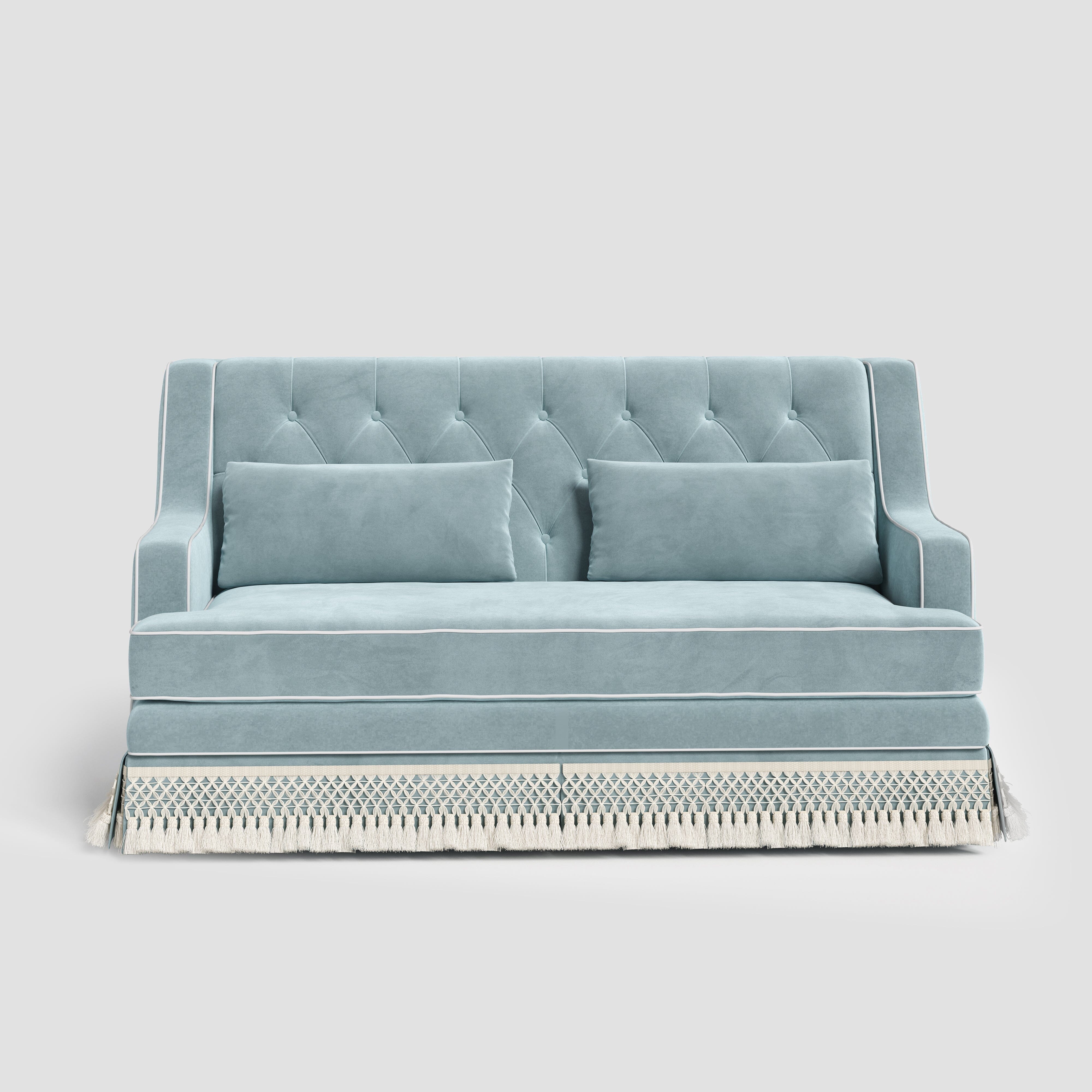Cottonfy Country Fringe Skirt Sofa for Relaxed Home Living Cottonfy UK 