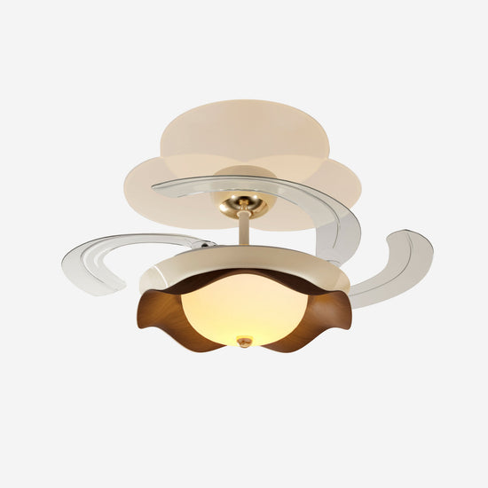 42 inch reversible ceiling fan with LED light with dimensions shown for installation