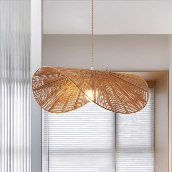 Lightsin Vintage Simple Creative Handwoven Hemp Rope Pendant Light Fixture Lightsin UK Brown S 