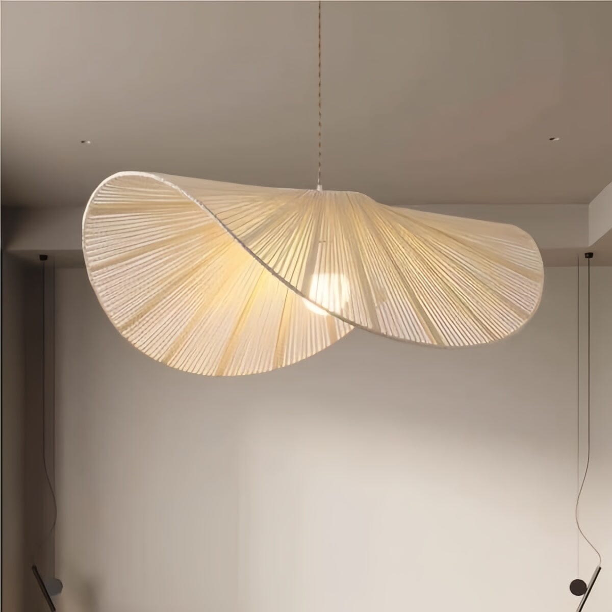 Lightsin Vintage Simple Creative Handwoven Hemp Rope Pendant Light Fixture Lightsin UK 