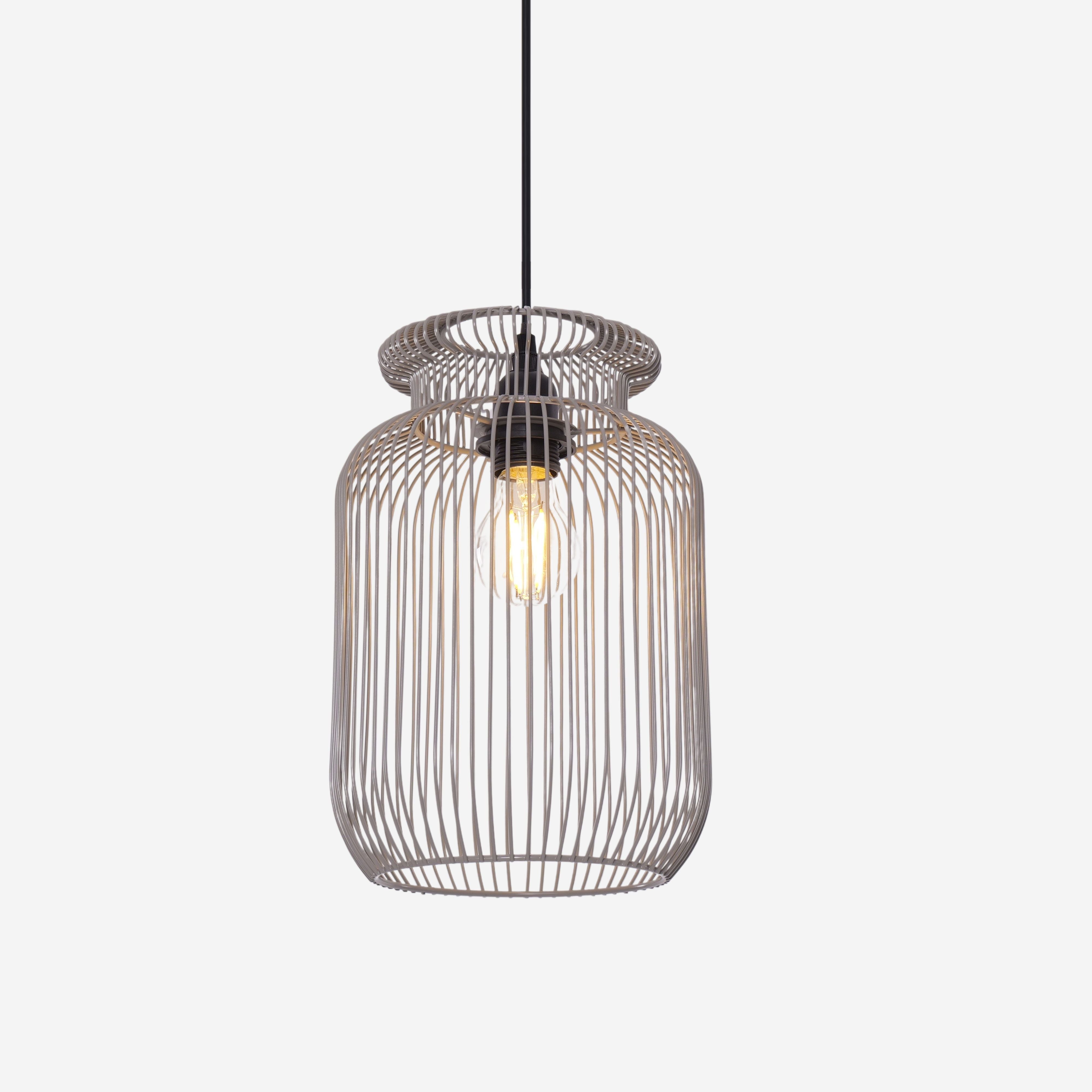 Lightsin Sleek Modern Grey Iron Pendant Light for Home D¨¦cor Living and Home 