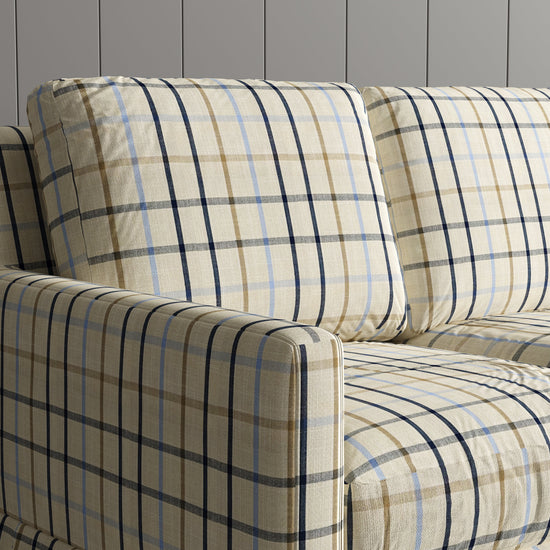 Country Check Sofa with Removable Skirted Covers