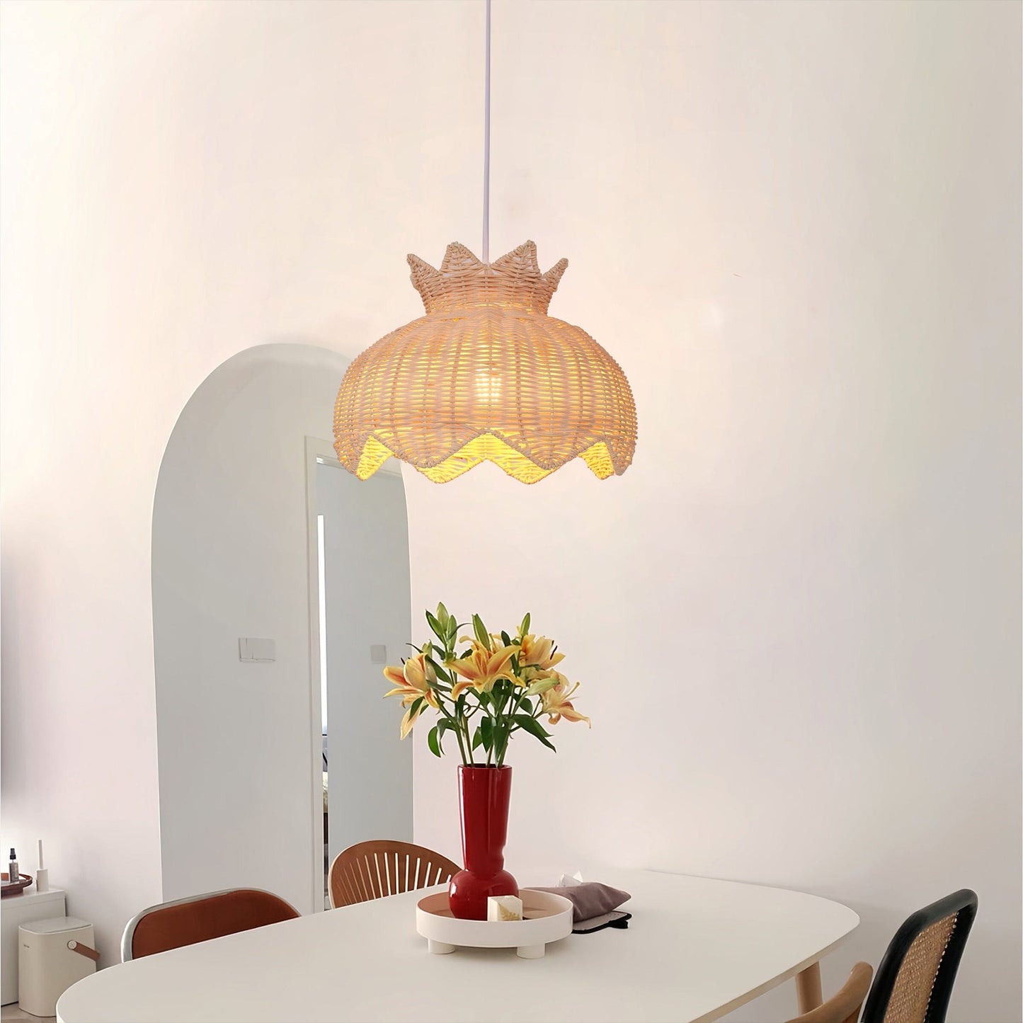 Lightsin Handwoven Paper Rope Pendant Light for a Natural & Cozy Ambiance Lightsin UK 