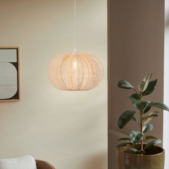 Lightsin Woven Rattan Ceiling Light for a Serene Ambiance Lightsin UK 