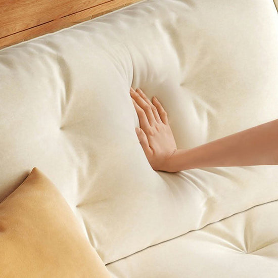 livingnest Solid Wood Folding Sofa Bed with Sleeper Chaise livingnest UK 