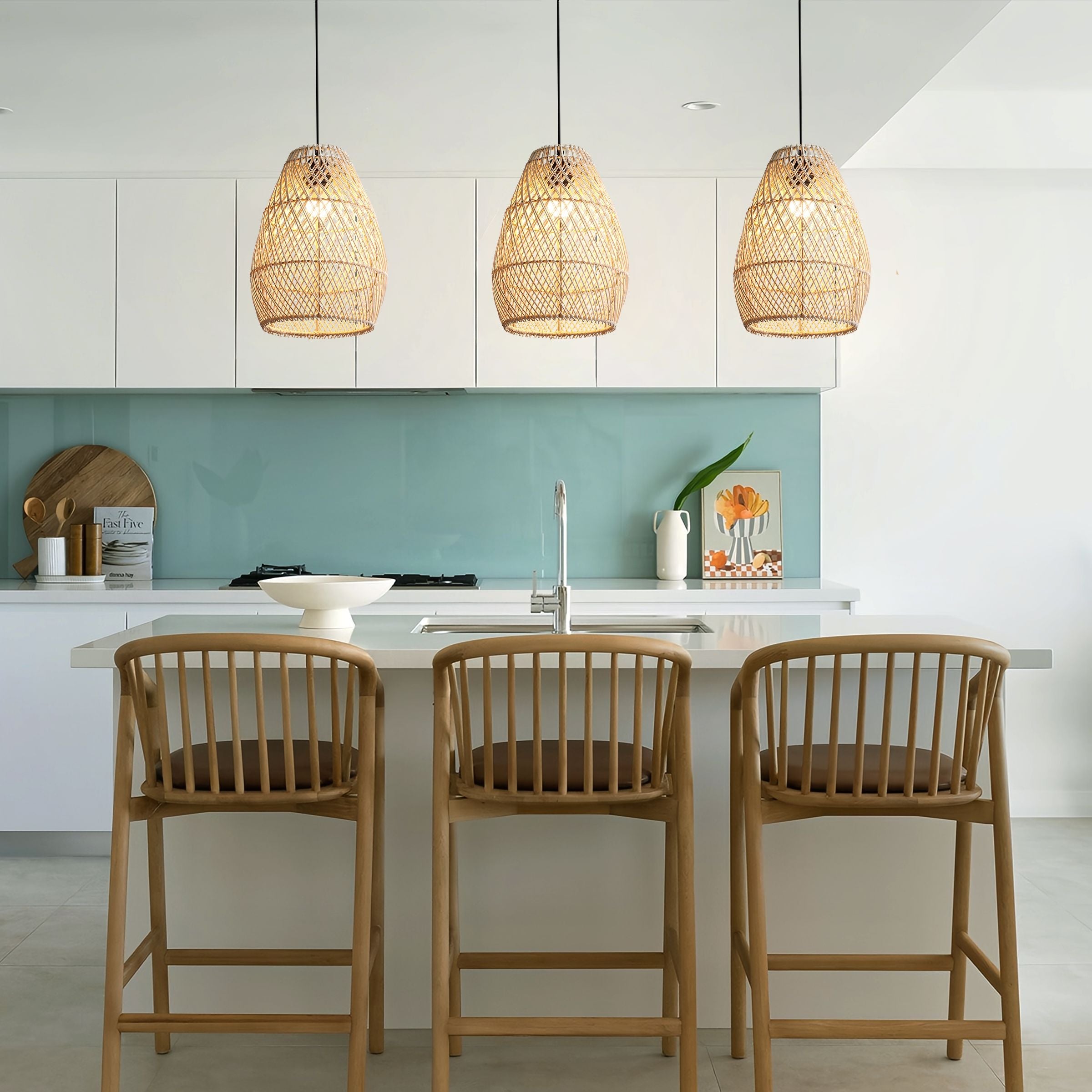 Living Nest UK Eco-Friendly Rustic Rattan Pendant Light For Home Decor Living Nest UK