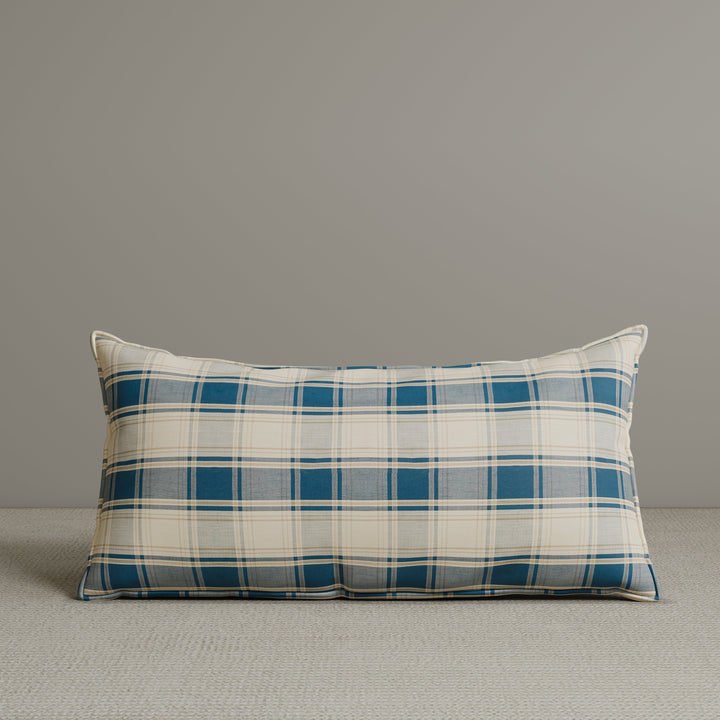 🎁 Exclusive Waist Cushion in Dark Blue Checkered Cotton Linen, 56*27*12 CM (100% off)