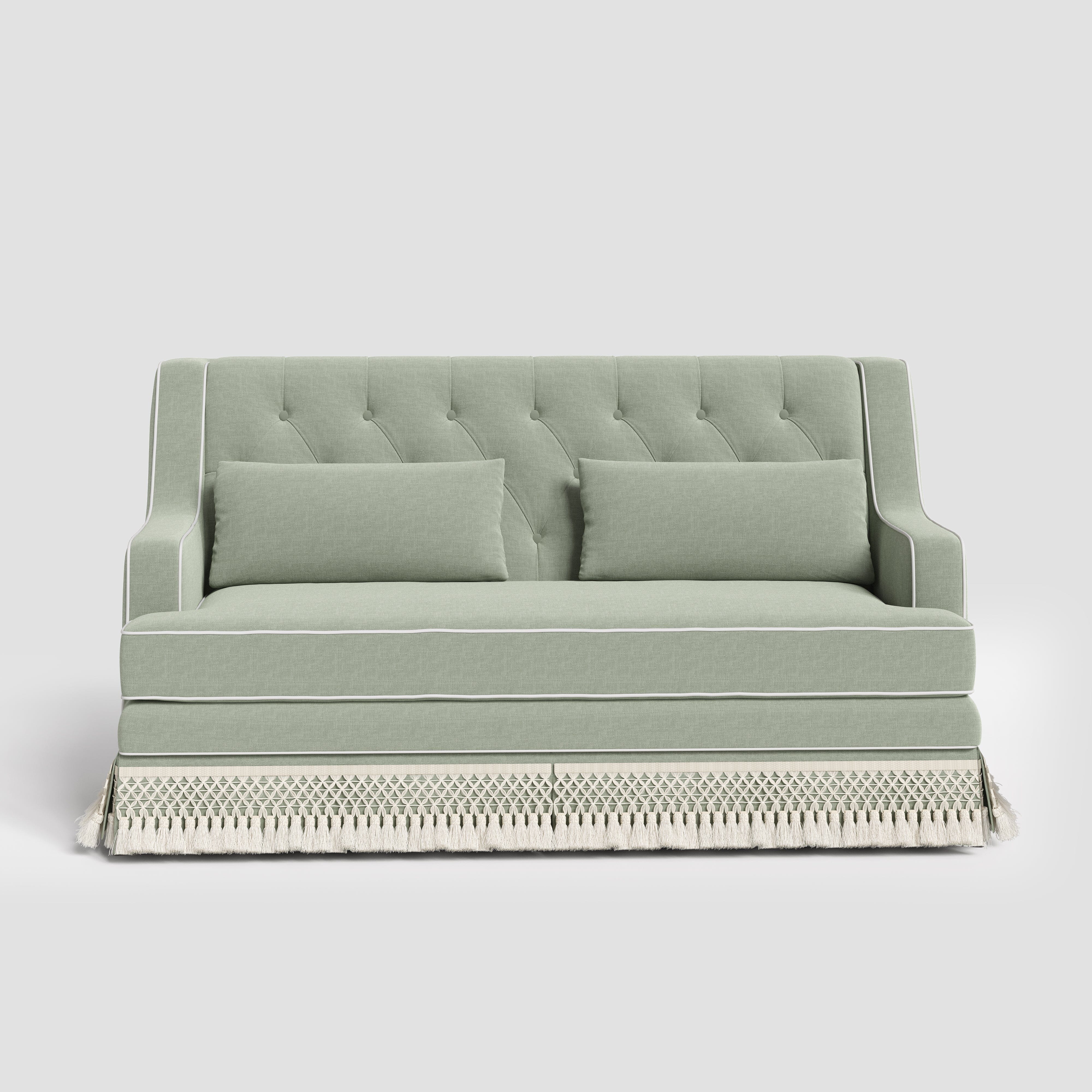 Cottonfy Country Fringe Skirt Sofa for Relaxed Home Living Cottonfy UK 