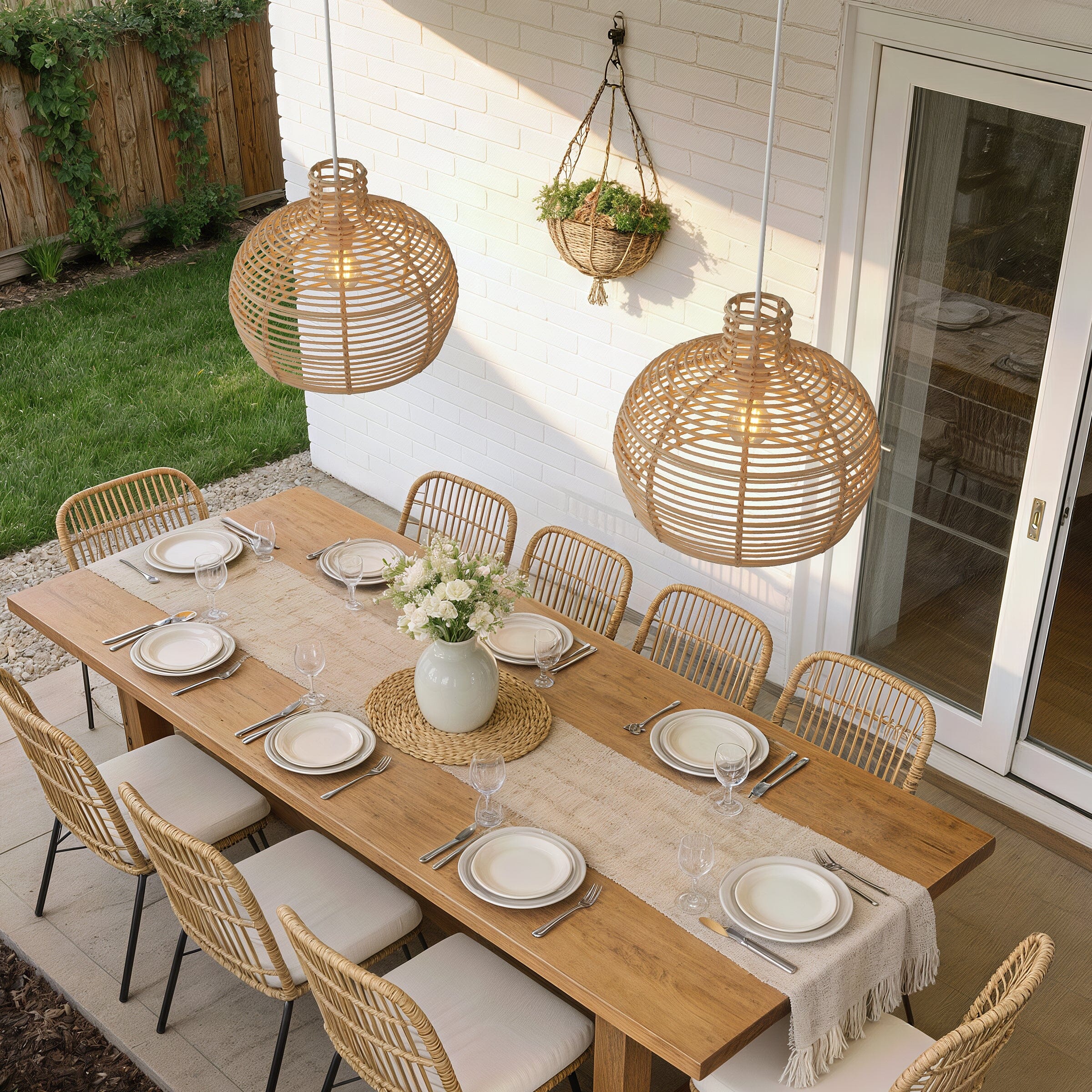 Lightsin Cella-Lightweight Open Weave Rattan Ceiling Light Lightsin UK 