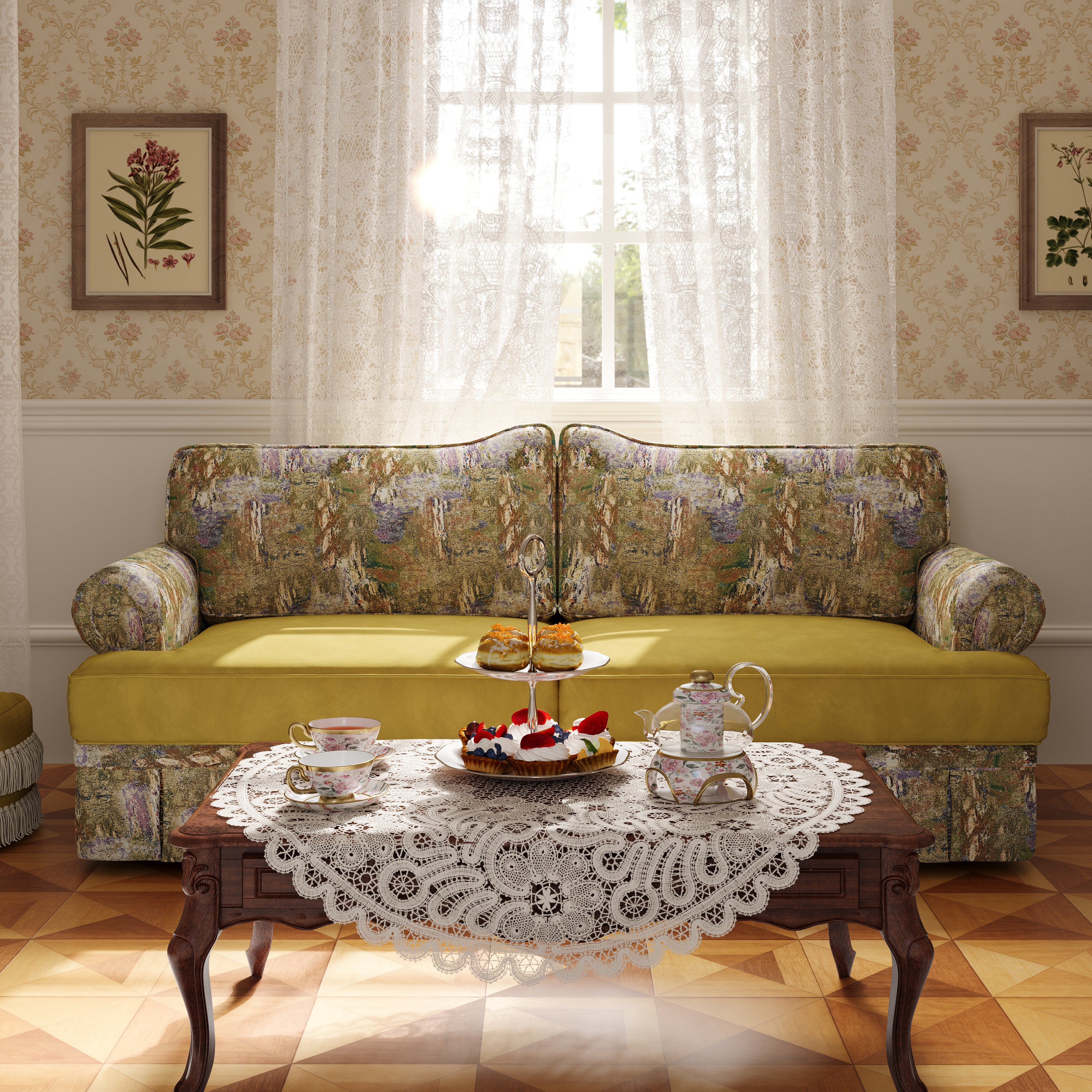 Kensington Chesterfield Style Retro Sofa with Storage