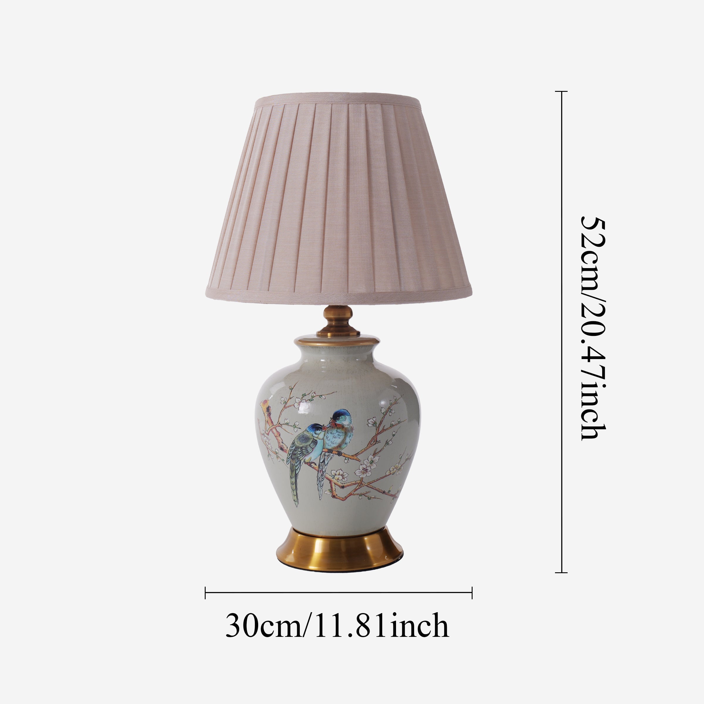 Chinoiserie Hand-Painted Ceramic Table Lamp Collection