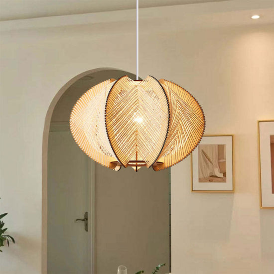 Lightsin Handmade LED Wooden Pendant Light 40/60 Dia Lightsin UK D60cm 