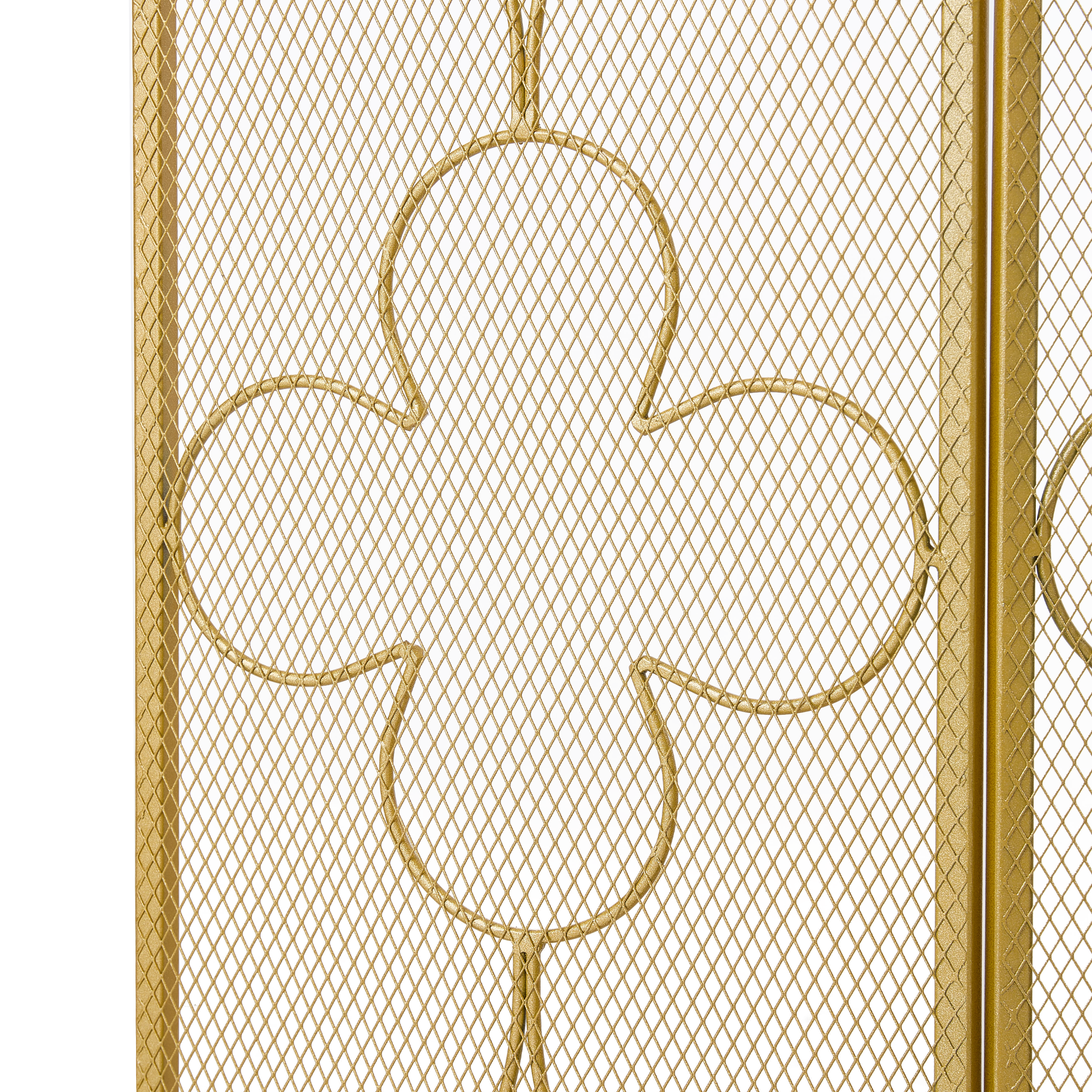 Iron Fireplace Screen Gold Powder Coated – 122x2.3x77.5cm