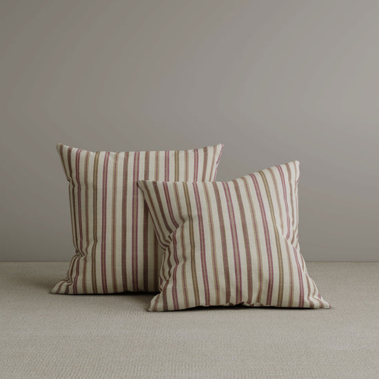 Cottonfy Square Exclusive Design Cushion in Red Striped Cotton Linen, 45*45CM Living and Home 2 PCS 