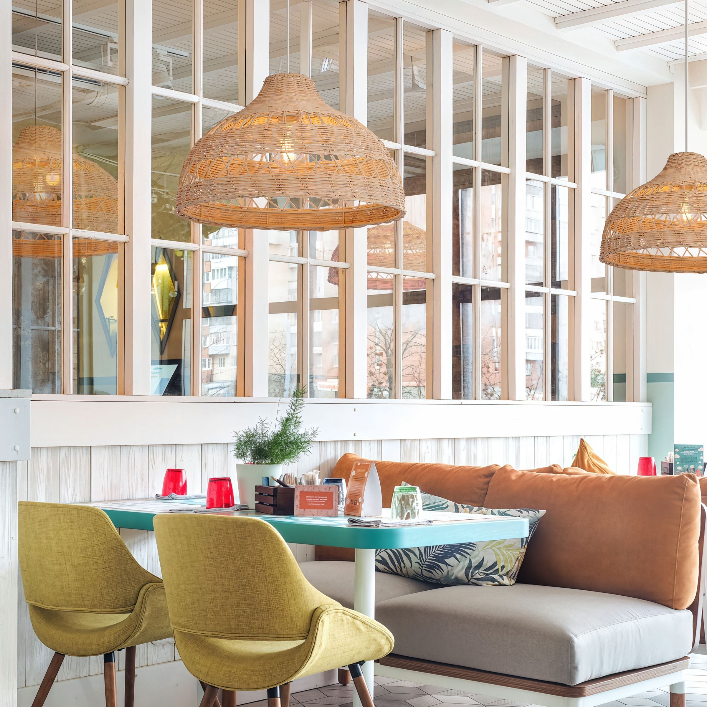 Lightsin Natural Rattan Pendant Light - Handwoven Ceiling Light, Durable & Rustic Lightsin UK 